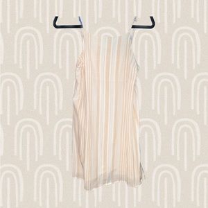 Refinery pale pink/ peach & white striped dress